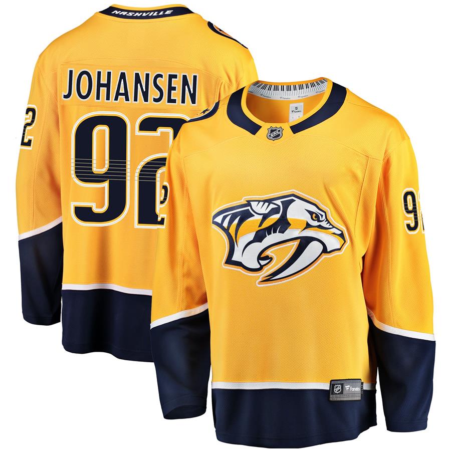 Ryan Johansen Nashville Predators Fanatics Branded Breakaway Player Jersey - Gold