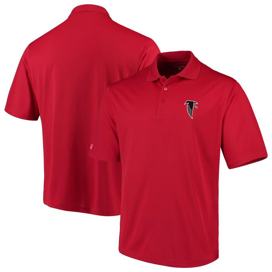 Atlanta Falcons Antigua Throwback Pique Polo - Red