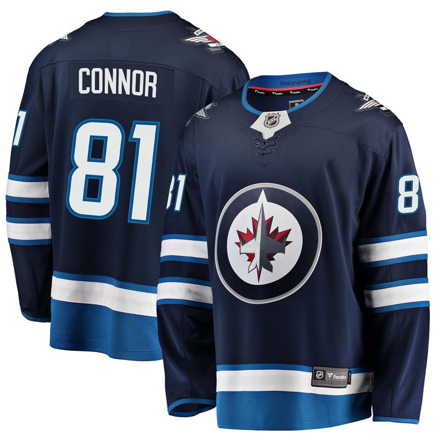 Kyle Connor Winnipeg Jets Fanatics Branded Breakaway Replica Jersey - Navy