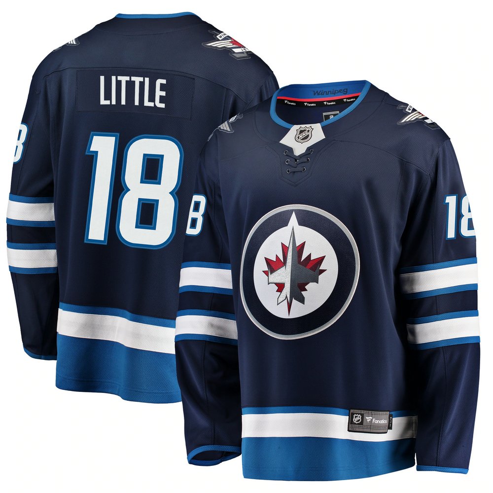 Bryan Little Winnipeg Jets Fanatics Branded Breakaway Replica Jersey - Navy