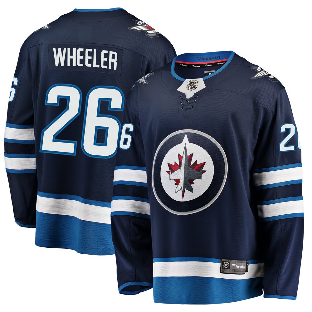 Blake Wheeler Winnipeg Jets Fanatics Branded Breakaway Replica Jersey - Navy