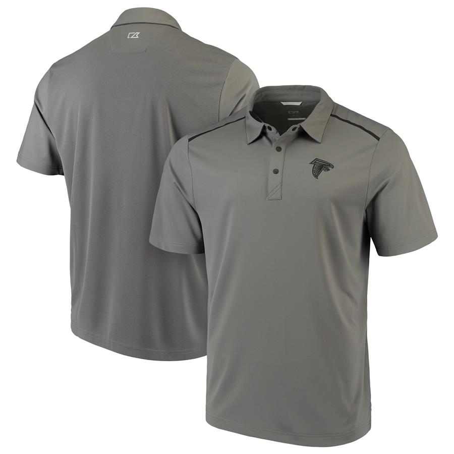 Atlanta Falcons Cutter & Buck Fusion Polo - Gray