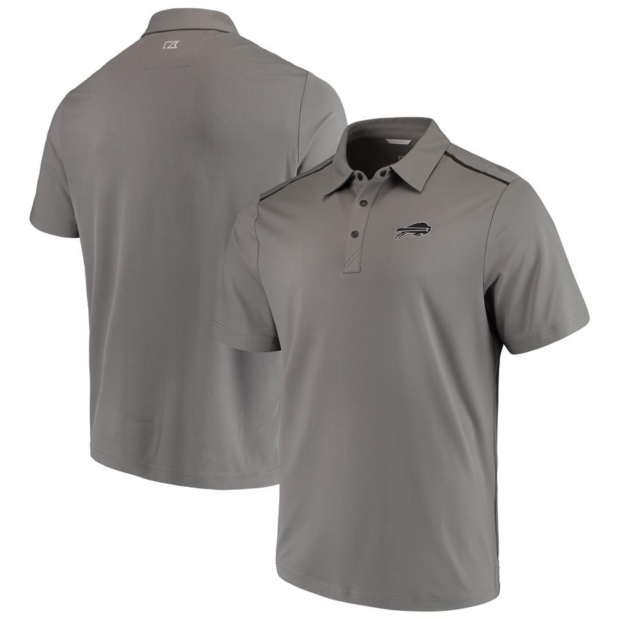 Buffalo Bills Cutter & Buck Fusion Polo - Gray