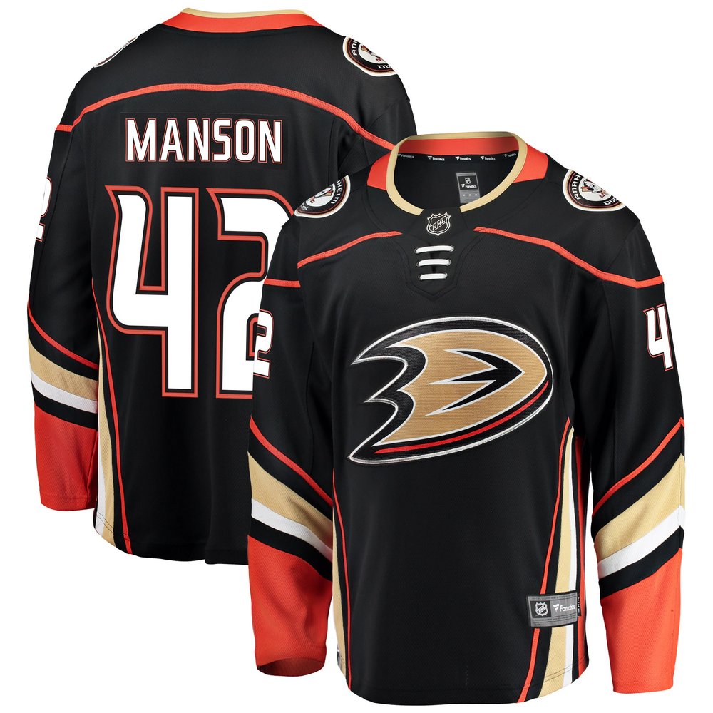 Josh Manson Anaheim Ducks Fanatics Branded Breakaway Player Jersey - Black