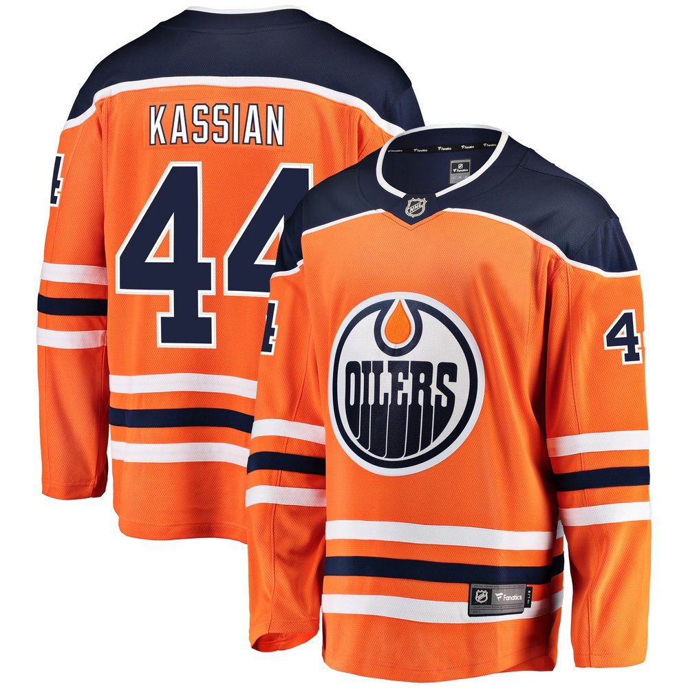 Zack Kassian Edmonton Oilers Fanatics Branded Breakaway Player Jersey - Orange