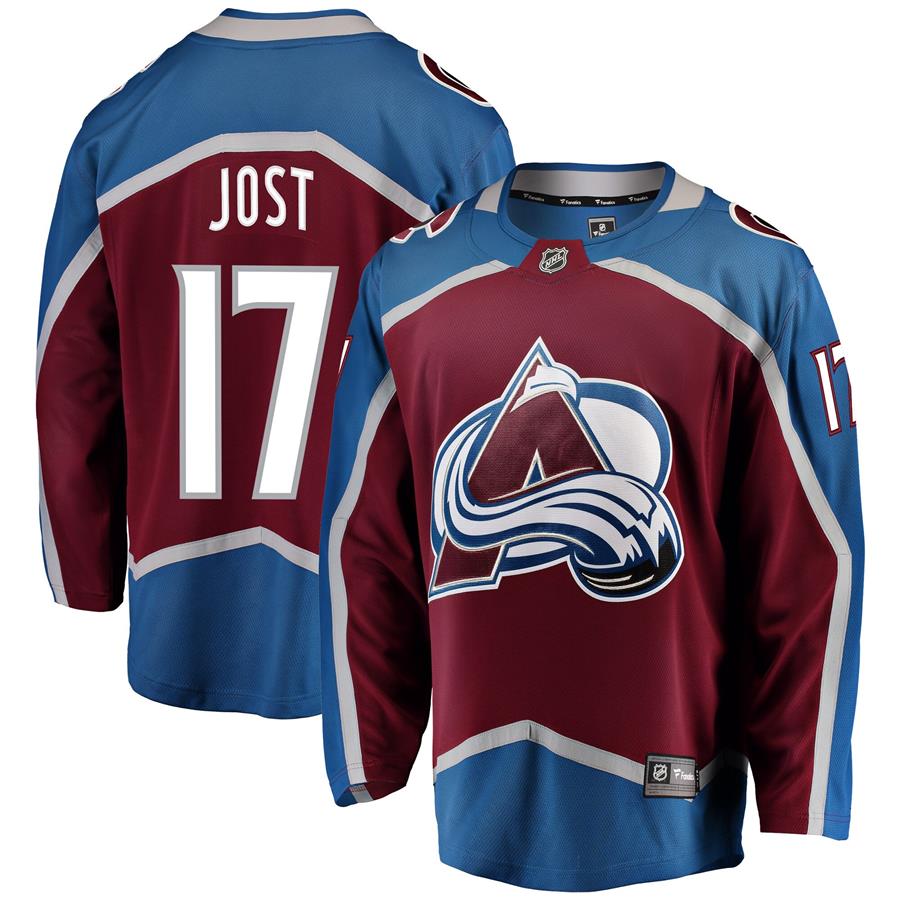 Tyson Jost Colorado Avalanche Fanatics Branded Breakaway Player Jersey - Burgundy