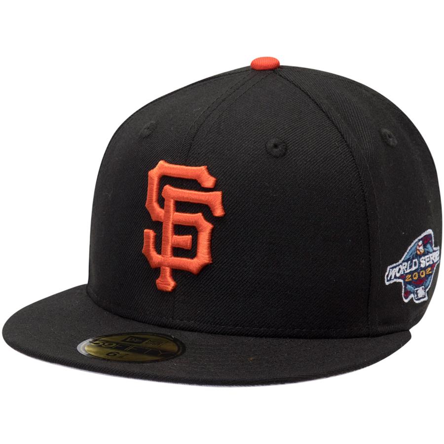 San Francisco Giants New Era 2002 World Series Wool 59FIFTY Fitted Hat - Black