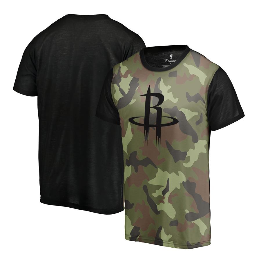 Houston Rockets Fanatics Branded Camo Collection Blast Sublimated T-Shirt - Camo