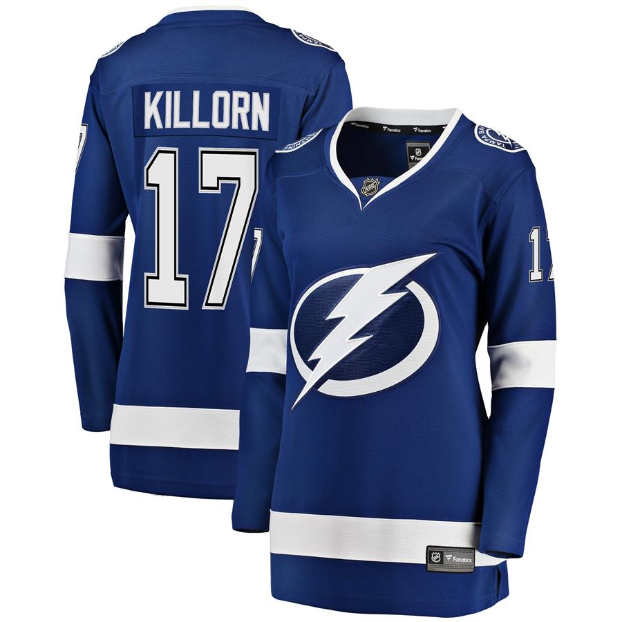 Alex Killorn Tampa Bay Lightning Fanatics Branded Women's Breakaway Player Jersey - Blue