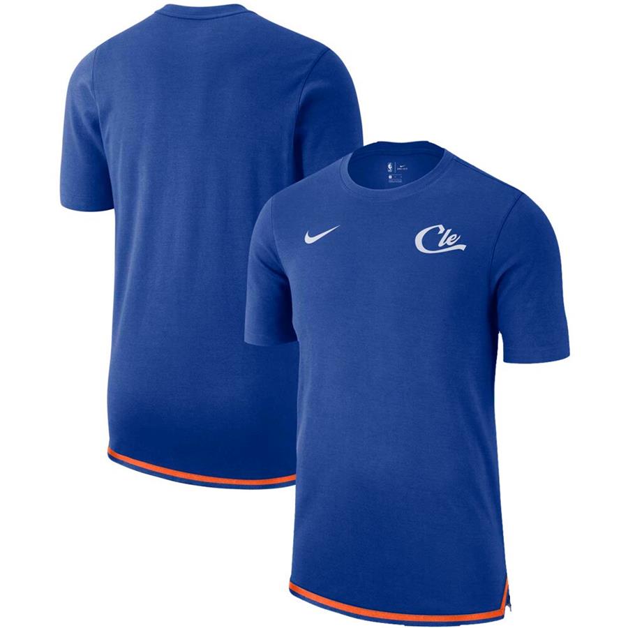Cleveland Cavaliers Nike City Edition Heavyweight DNA Essential T-Shirt - Blue