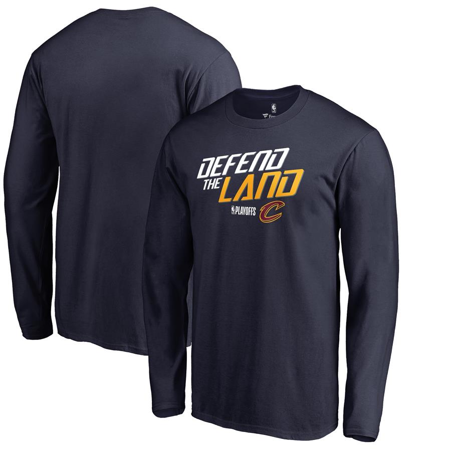 Cleveland Cavaliers Fanatics Branded 2018 NBA Playoffs Slogan Long Sleeve T-Shirt - Navy