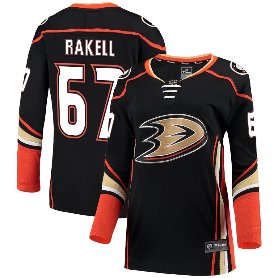 Rickard Rakell Anaheim Ducks Fanatics Branded Women's Breakaway Jersey - Black