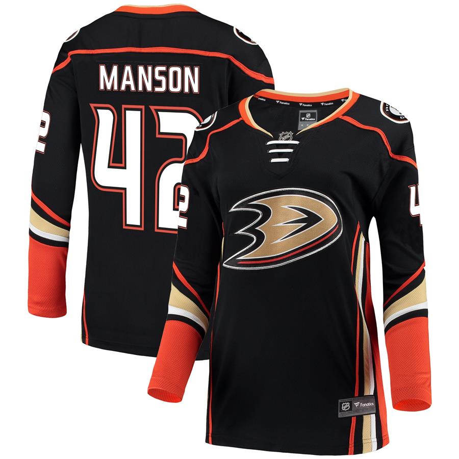 Josh Manson Anaheim Ducks Fanatics Branded Women's Breakaway Jersey - Black
