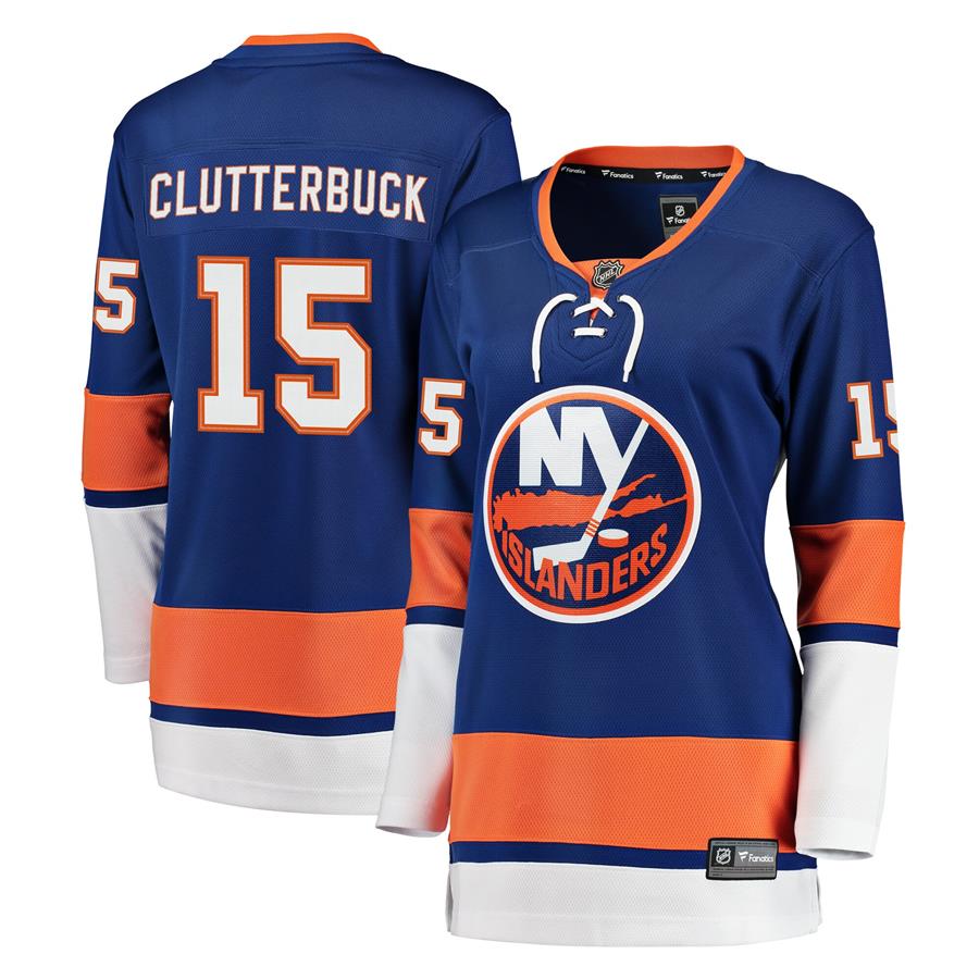 Cal Clutterbuck New York Islanders Fanatics Branded Women's Breakaway Player Jersey - Royal