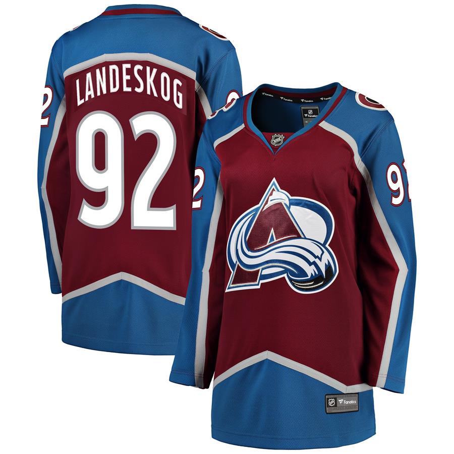 Gabriel Landeskog Colorado Avalanche Fanatics Branded Women's Breakaway Player Jersey - Burgundy