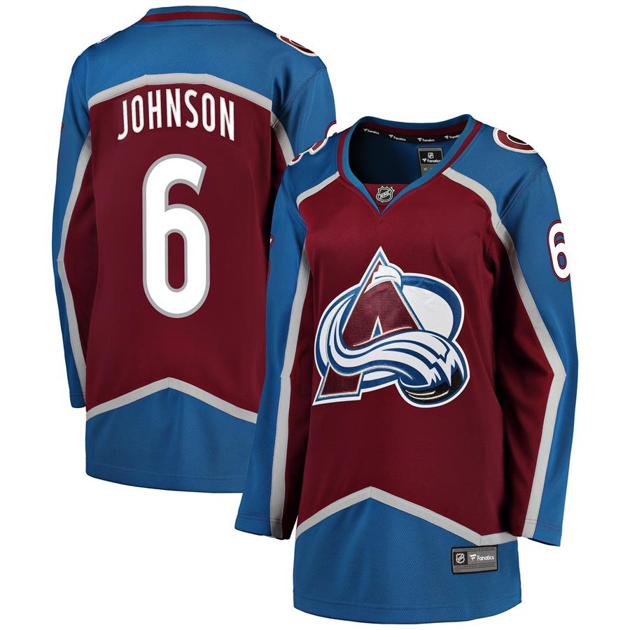 Erik Johnson Colorado Avalanche Fanatics Branded Women's Breakaway Player Jersey - Burgundy