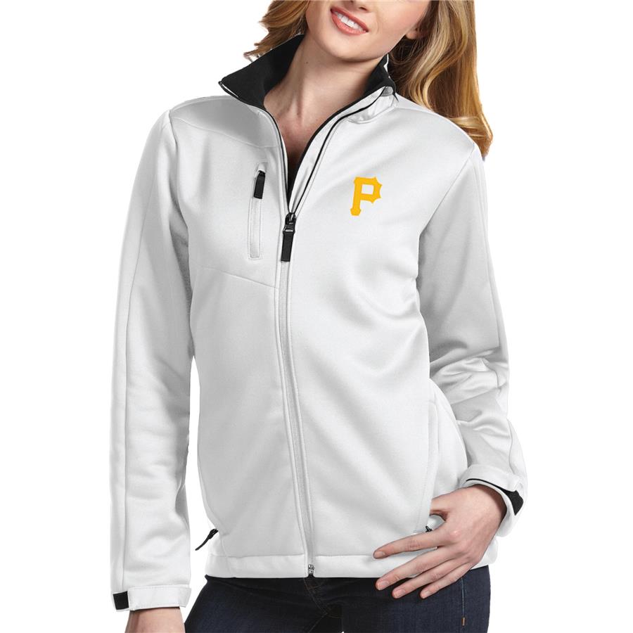 Pittsburgh Pirates Antigua Women's Traverse Jacket - White