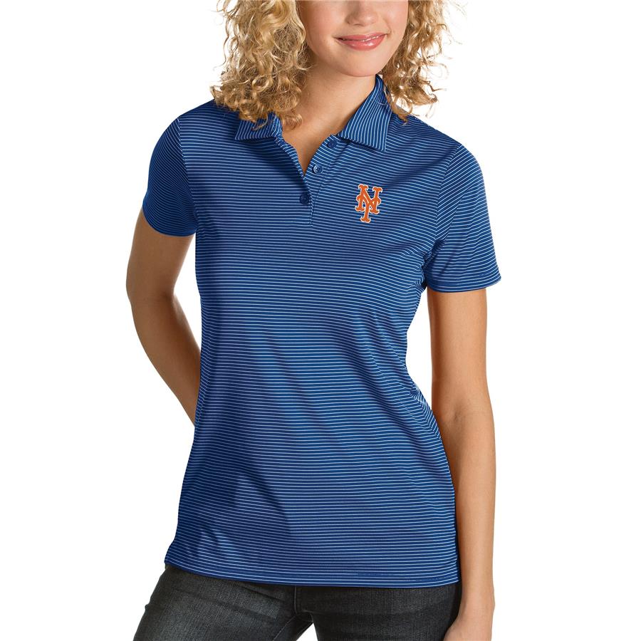 New York Mets Antigua Women's Desert Dry Quest Polo - Royal