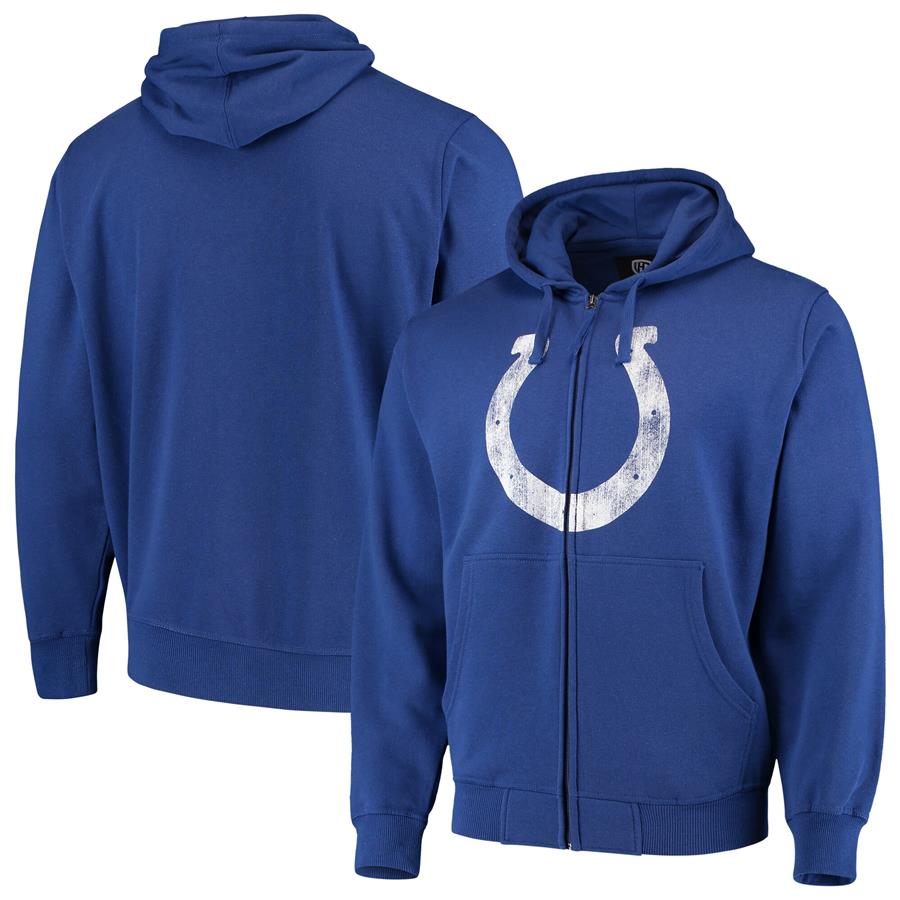 Indianapolis Colts G-III Sports by Carl Banks Primary Logo Full-Zip Hoodie - Royal