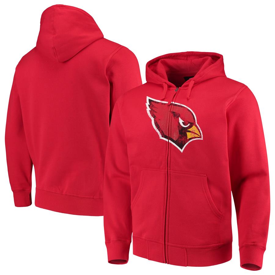 Arizona Cardinals G-III Sports by Carl Banks Primary Logo Full-Zip Hoodie - Cardinal