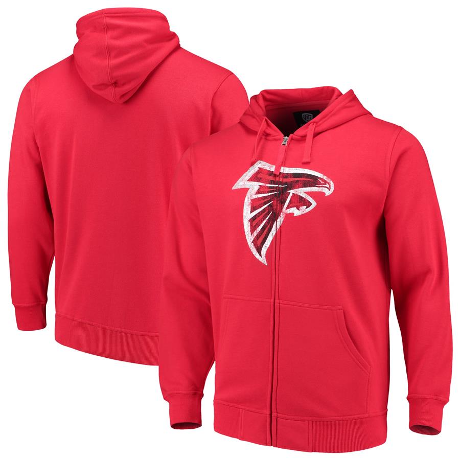 Atlanta Falcons G-III Sports by Carl Banks Primary Logo Full-Zip Hoodie - Red