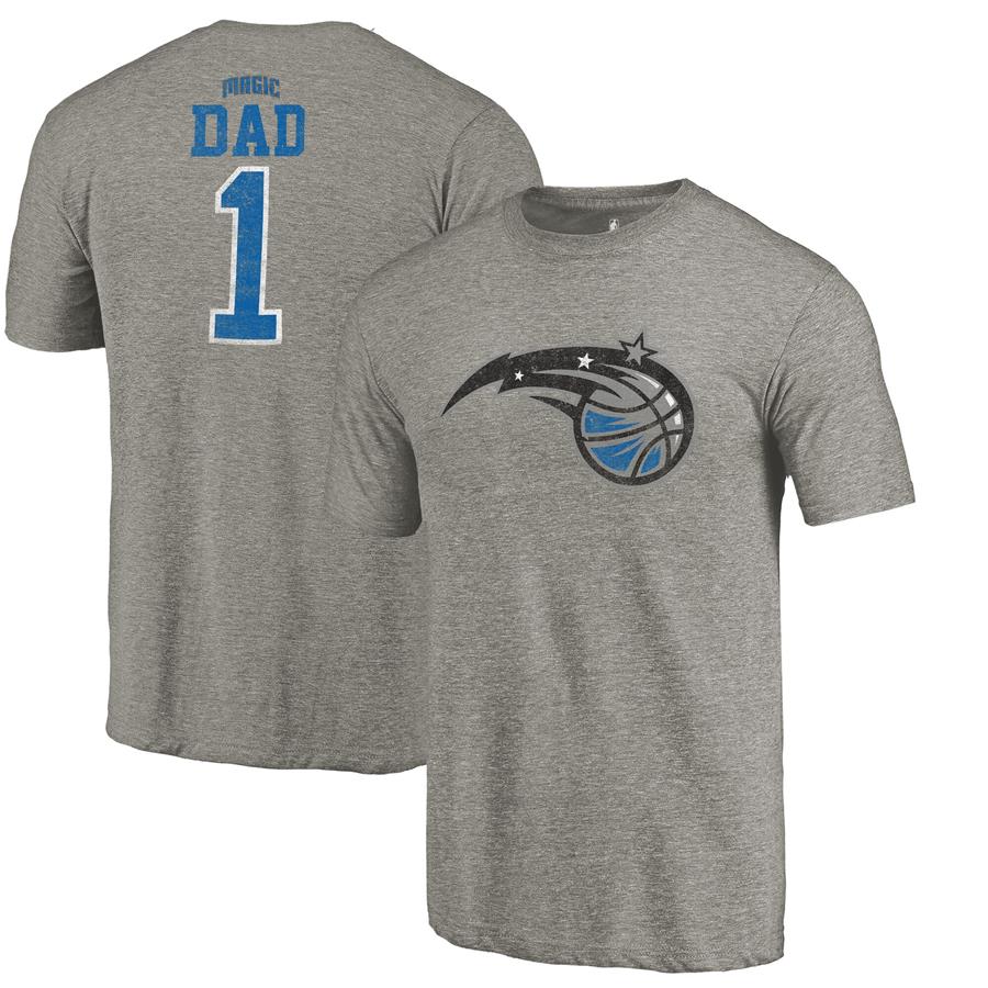 Orlando Magic Fanatics Branded Greatest Dad Tri-Blend T-Shirt - Gray