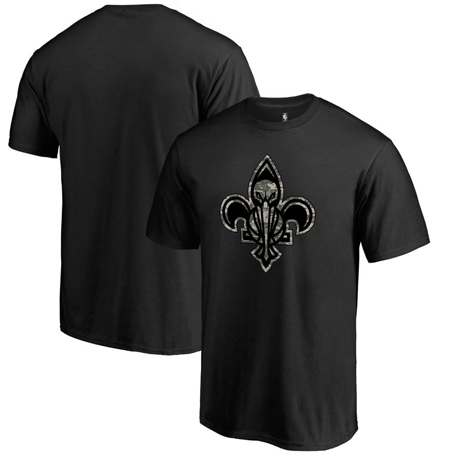 New Orleans Pelicans Fanatics Branded Cloak Camo T-Shirt - Black