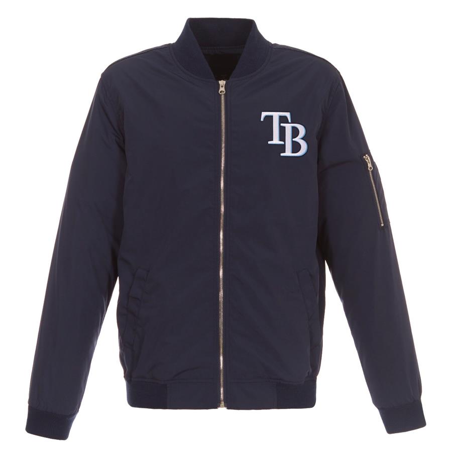 Бомбер Tampa Bay Rays JH Design Lightweight Nylon (тёмно-синий)