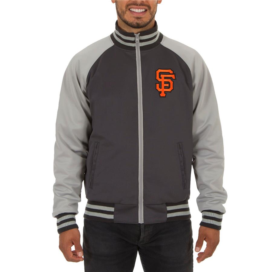 San Francisco Giants JH Design Reversible Track Jacket - Gray