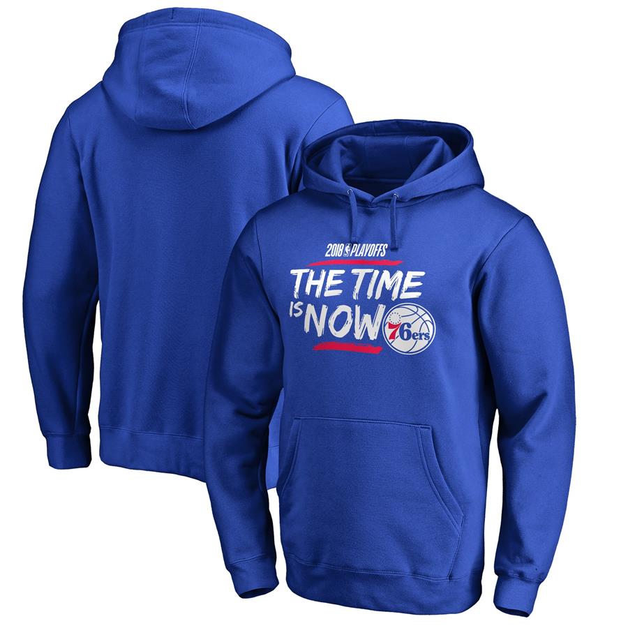 Philadelphia 76ers Fanatics Branded 2018 NBA Playoffs Bet Slogan Pullover Hoodie - Royal