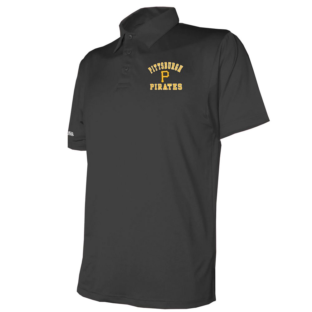 Pittsburgh Pirates Stitches Polo - Black