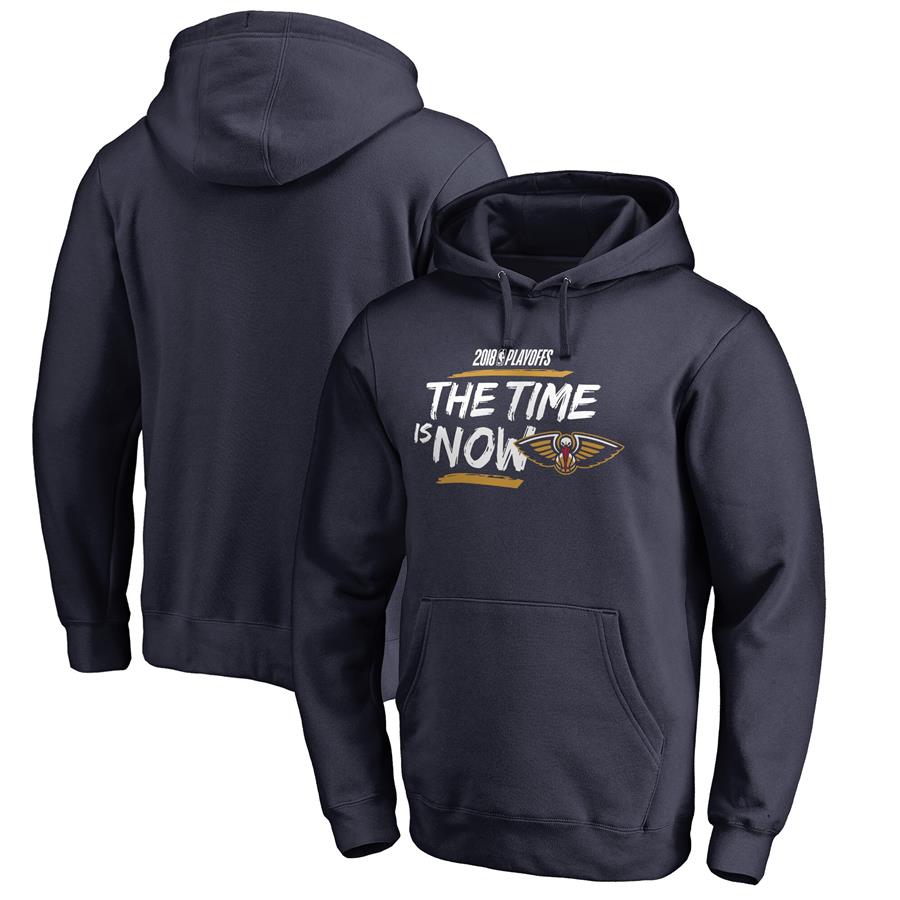 New Orleans Pelicans Fanatics Branded 2018 NBA Playoffs Bet Slogan Pullover Hoodie - Navy