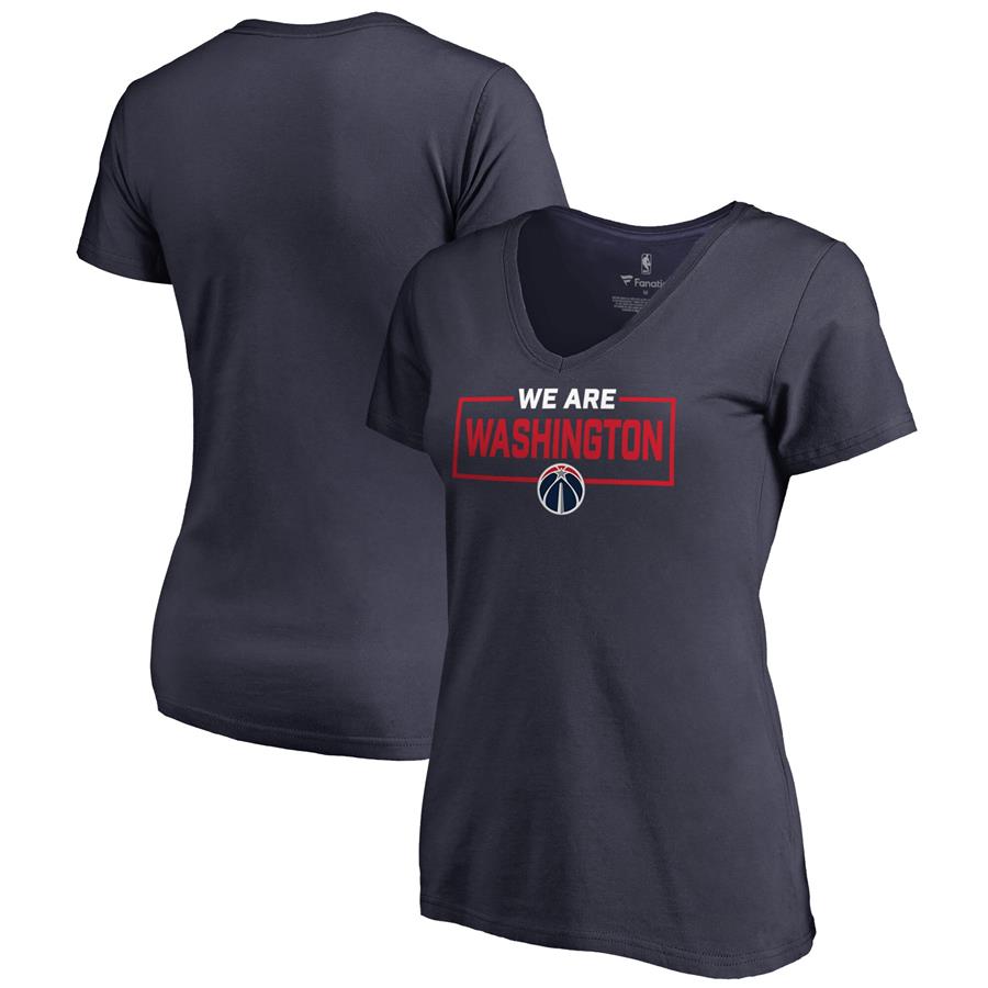 Washington Wizards Fanatics Branded Women's We Are Iconic Collection V-Neck T-Shirt - Navy