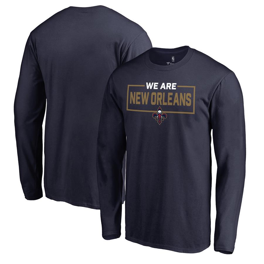 New Orleans Pelicans Fanatics Branded We Are Iconic Collection Long Sleeve T-Shirt - Navy