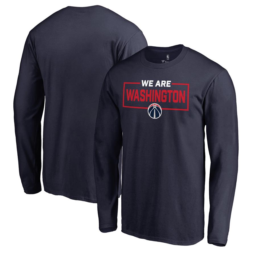 Washington Wizards Fanatics Branded We Are Iconic Collection Long Sleeve T-Shirt - Navy