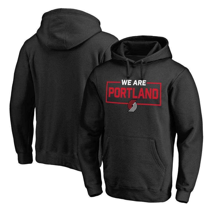 Portland Trail Blazers Fanatics Branded We Are Iconic Collection Pullover Hoodie - Black