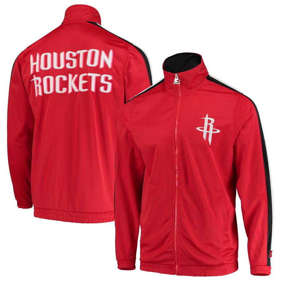 Houston Rockets Starter Challenger Full-Zip Track Jacket - Red