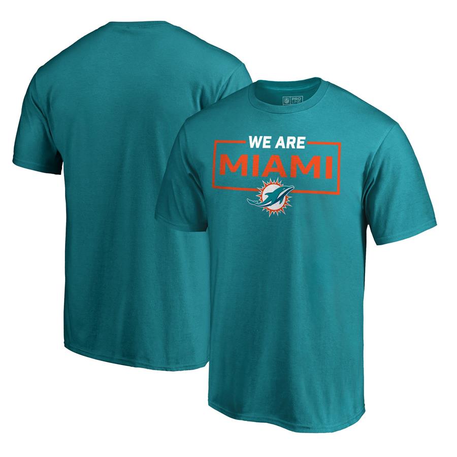Miami Dolphins NFL Pro Line by Fanatics Branded We Are Icon T-Shirt - Aqua