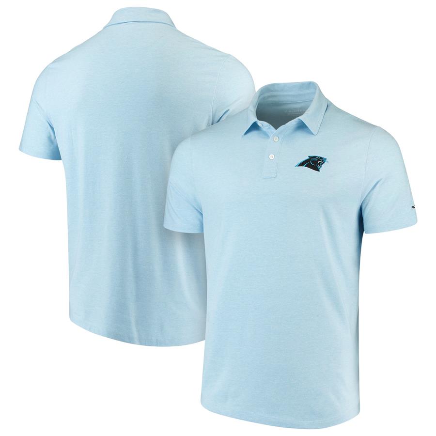 Carolina Panthers Vineyard Vines Edgartown Tri-Blend Polo - Blue