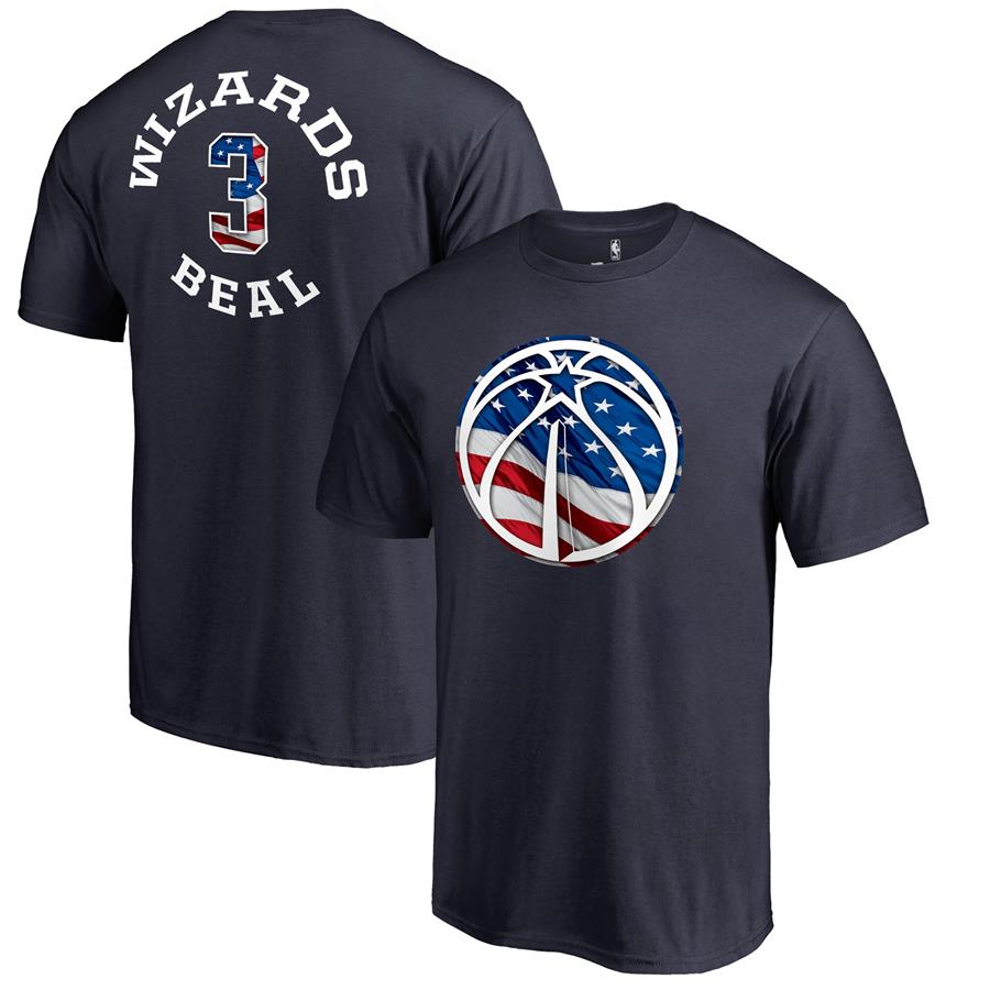 Bradley Beal Washington Wizards Fanatics Branded Banner Wave Name & Number T-Shirt - Navy