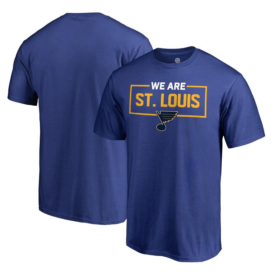 St. Louis Blues Fanatics Branded Iconic Collection We Are T-Shirt - Blue