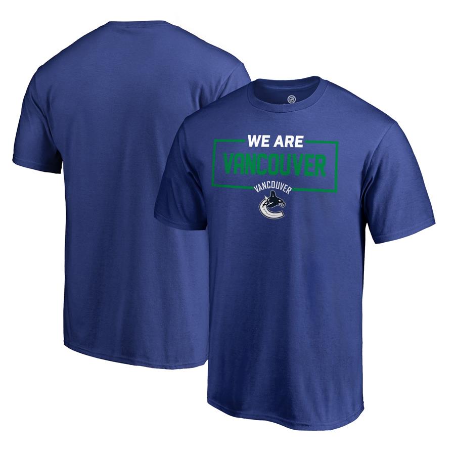 Vancouver Canucks Fanatics Branded Iconic Collection We Are T-Shirt - Blue