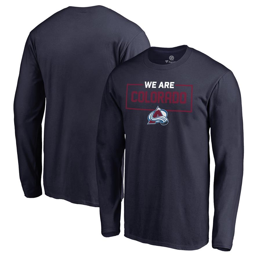 Лонгслив Colorado Avalanche Fanatics Branded Iconic Collection We Are (тёмно-синий)