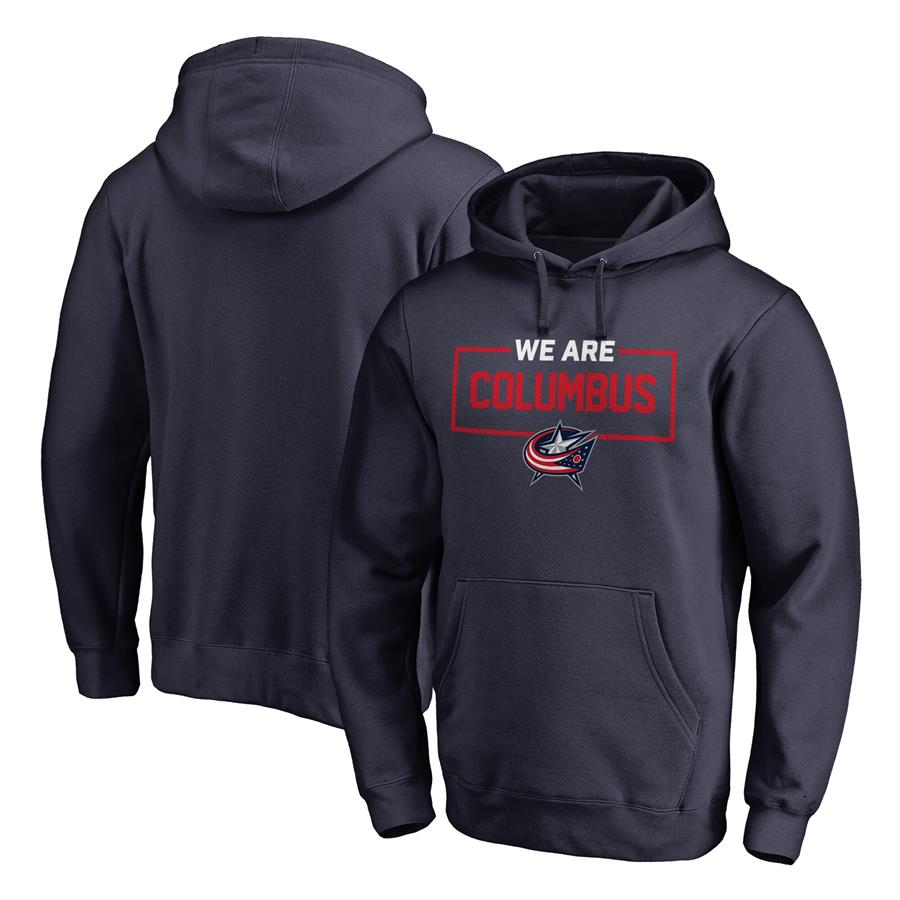 Columbus Blue Jackets Fanatics Branded Iconic Collection We Are Pullover Hoodie - Navy
