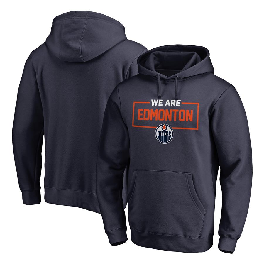 Edmonton Oilers Fanatics Branded Iconic Collection We Are Pullover Hoodie - Navy