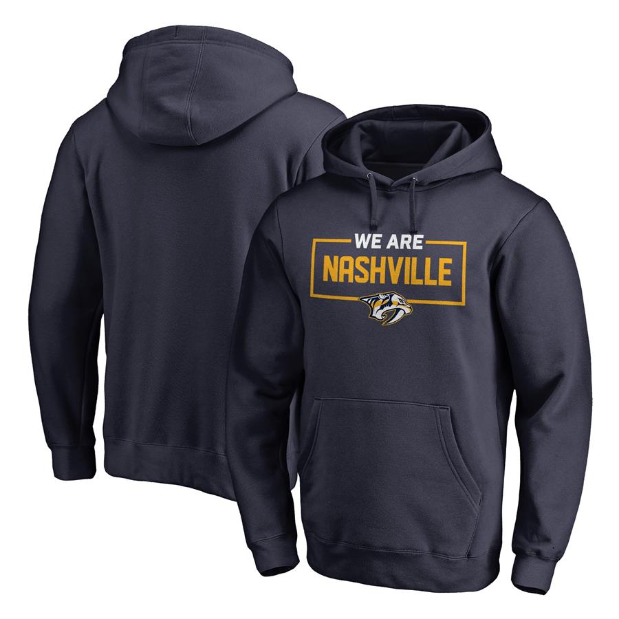 Nashville Predators Fanatics Branded Iconic Collection We Are Pullover Hoodie - Navy