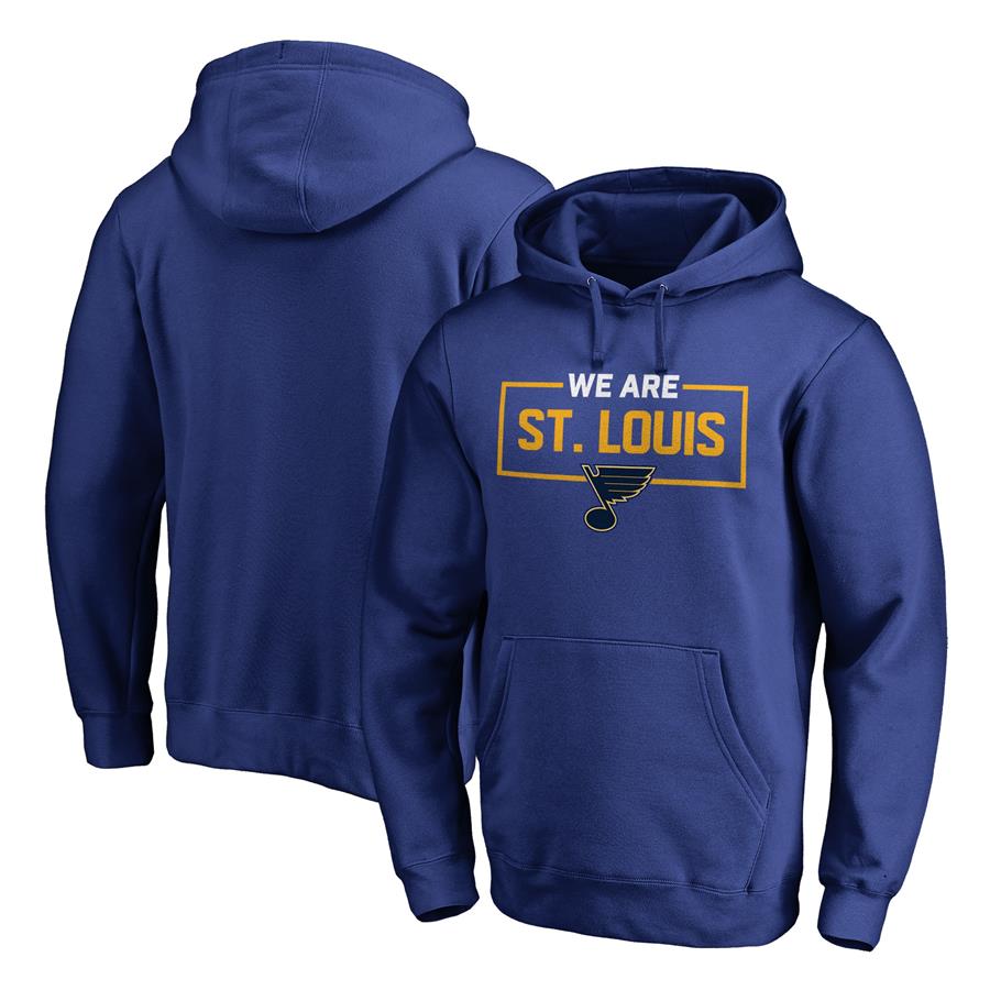 St. Louis Blues Fanatics Branded Iconic Collection We Are Pullover Hoodie - Blue