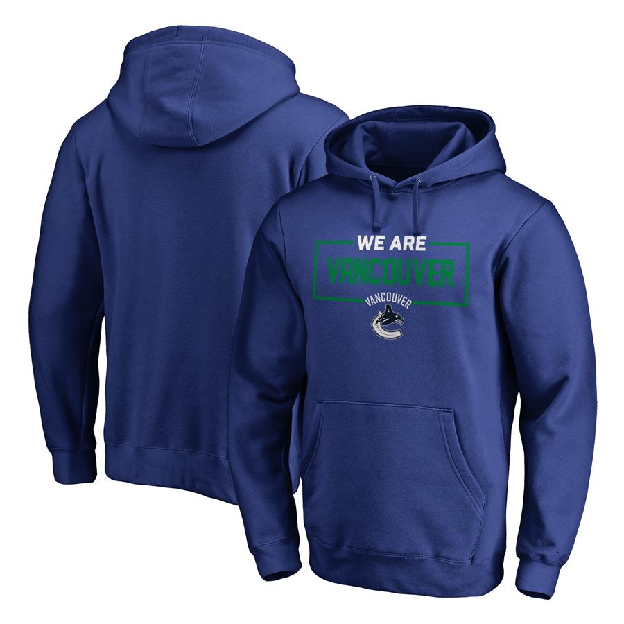 Vancouver Canucks Fanatics Branded Iconic Collection We Are Pullover Hoodie - Blue