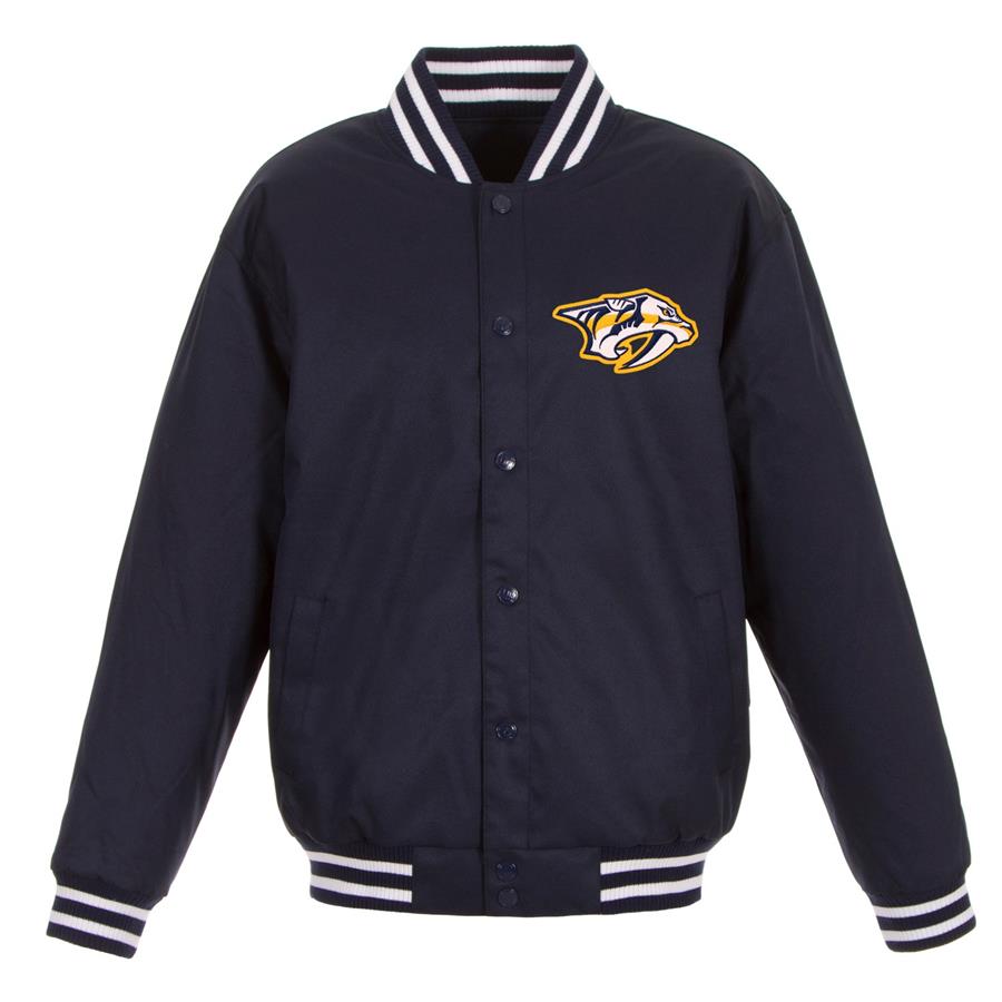 Куртка Nashville Predators JH Design Front Hit Poly Twill (тёмно-синий)