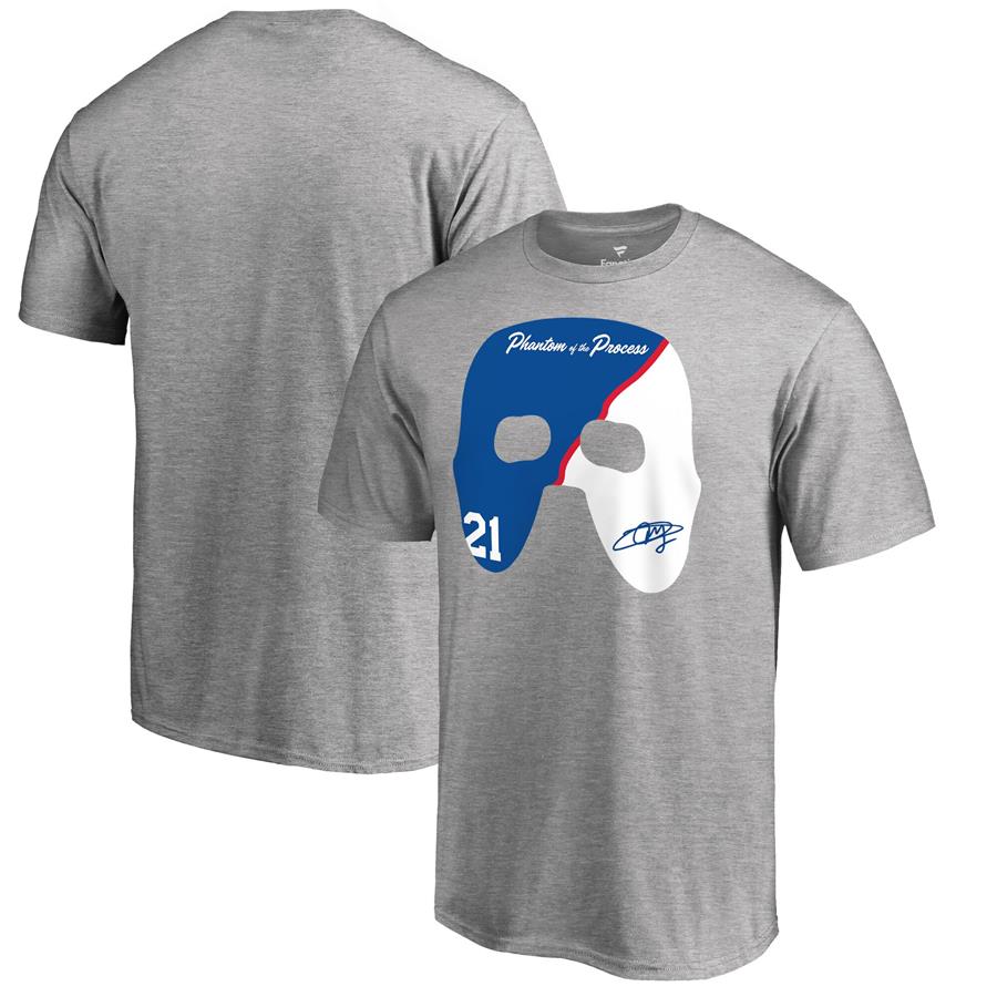 Joel Embiid Fanatics Branded The Phantom of the Process T-Shirt - Heather Gray